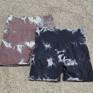 Tie-Dye Biker Shorts Set Size Small